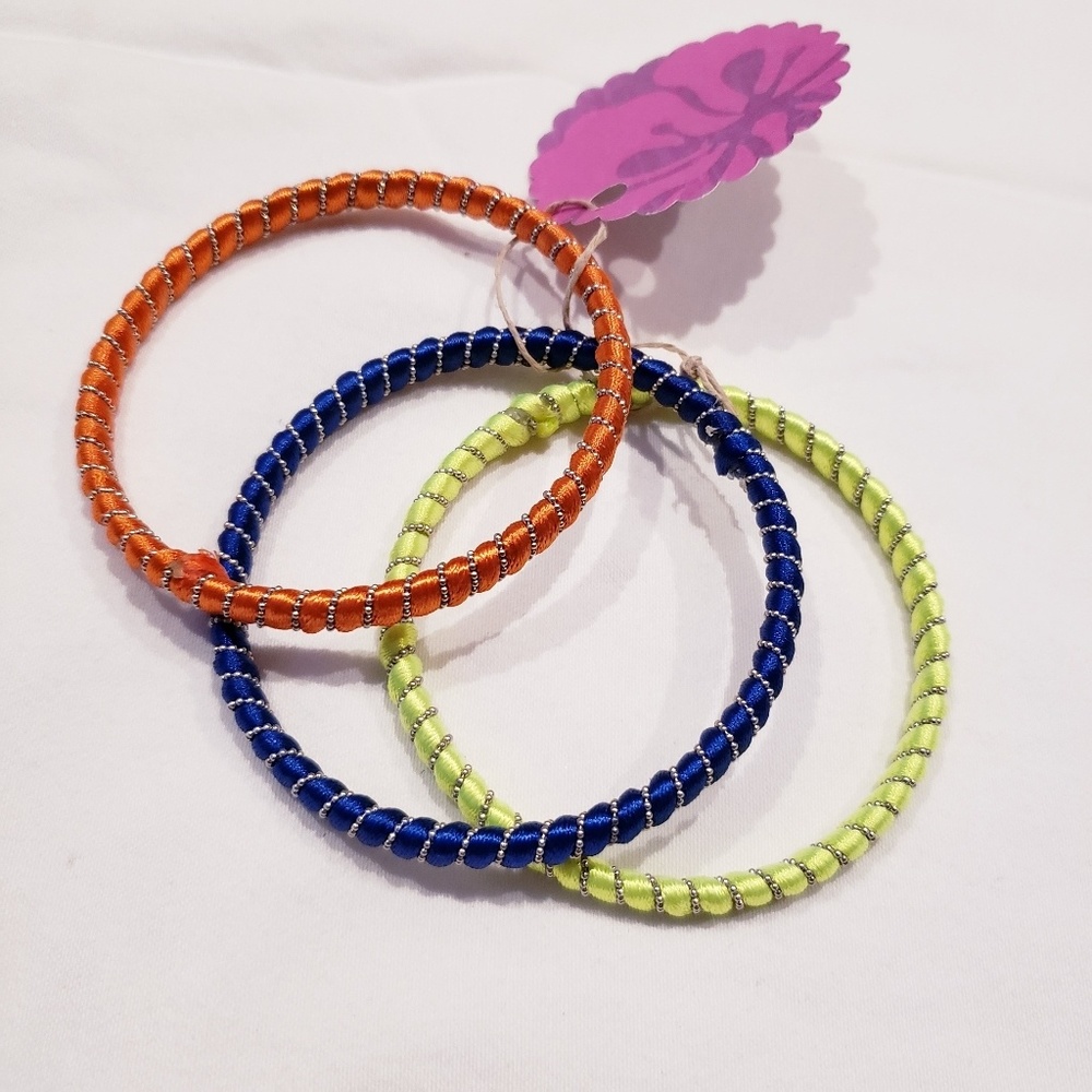 🧡Bangle Bracelet Trio - Trendy Bright Hues!